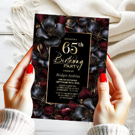 ブルゴーニュとグレーフローラ65th誕生日パーティー 招待状