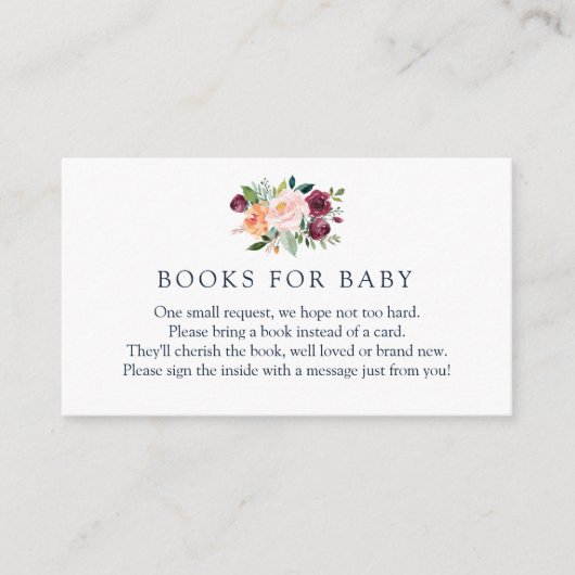 ブルゴーニュとサンゴフローラベビー本 エンクロージャーカード (正面)