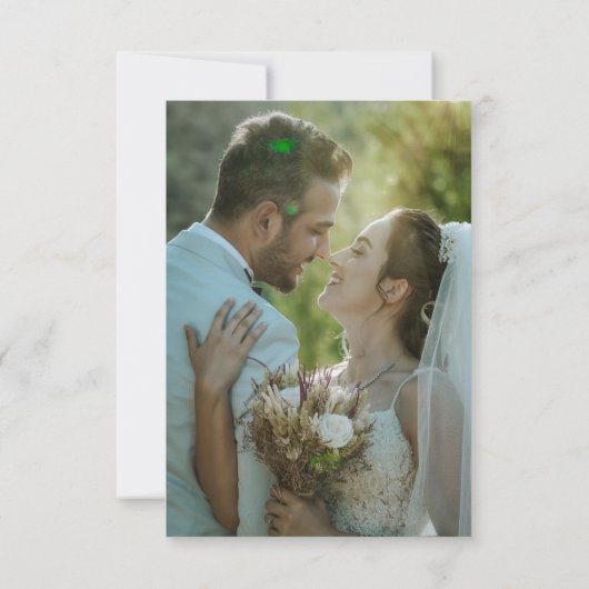 ブルゴーニュとソフト結婚ホワイトの写真 サンキューカード (裏面)