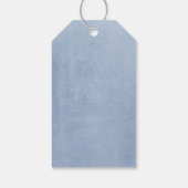 ブルゴーニュとダスティーブルー結婚フローラ ギフトタグ (裏面)