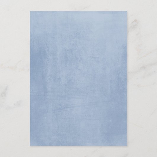 ブルゴーニュとダスティー結婚ブルーのインフォメーションゲスト エンクロージャーカード (裏面)