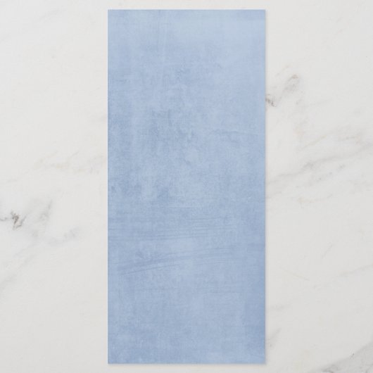 ブルゴーニュとダスティー結婚ブルーのメニュー プログラム (裏面)