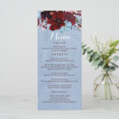 ブルゴーニュとダスティー結婚ブルーのメニュー プログラム (スタンド正面)