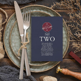 ブルゴーニュとネイビー結婚ブルーの座席表