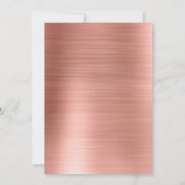 ブルゴーニュとバラゴールドフォイルブライダルシャワー 招待状 (裏面)