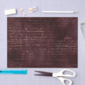 ブルゴーニュとバラ金ゴールドヴィンテージ書 薄葉紙 (クラフト)