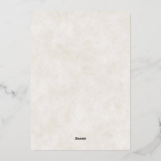 ブルゴーニュとピンクのフローラ予算結婚の 箔招待状 (裏面)