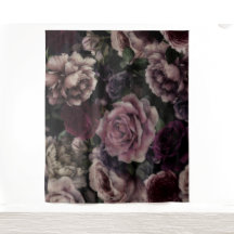 ブルゴーニュとピンクのヴィンテージのバラ