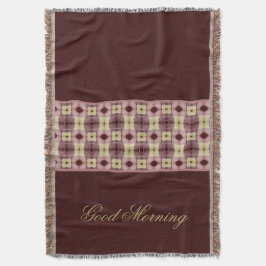 ブルゴーニュとピンク スローブランケット