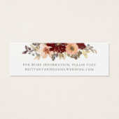 ブルゴーニュとピーチのフローラ結婚のWebサイトの挿入 (正面)