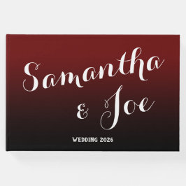 ブルゴーニュとブグラデーションロ結婚ック ゲストブック