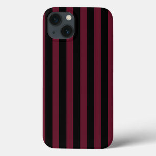 ブルゴーニュとブラックストライプのCase-Mate iPhoneケース iPhone 13ケース