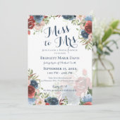 ブルゴーニュとブルーの恋しく思フローラがミセス・ブライダル・ショウェに 招待状 (スタンド正面)