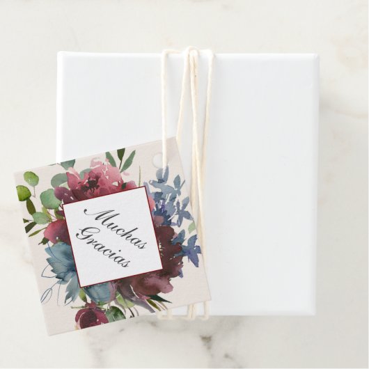 ブルゴーニュとブルーキンセアニェラありがとう フェイバータグ (インサイチュ)