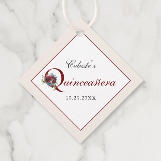 ブルゴーニュとブルーキンセアニェラありがとう フェイバータグ (裏面)