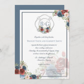 ブルゴーニュとブルーフローラファイターモノグラム 招待状 (正面/裏面)