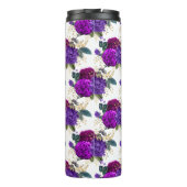 ブルゴーニュとプラムパープルのヴィンテージフローラ タンブラー (裏面)