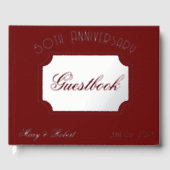 ブルゴーニュとホワイトで50周年を迎えた ゲストブック (正面)