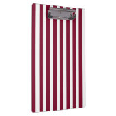 ブルゴーニュとホワイトキャンディストライプー クリップボード (右)