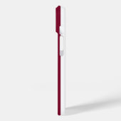 ブルゴーニュとホワイトキャンディストライプー Case-Mate iPhoneケース (裏面 / 左)