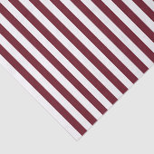 ブルゴーニュとホワイトストライプのパターン 薄葉紙 (詳細)