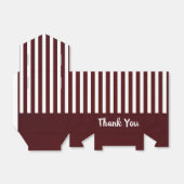 ブルゴーニュとホワイトストライプ フェイバーボックス (折り畳みなし)