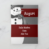 ブルゴーニュとホワイト水玉模様 シーズンカード (内部)