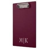 ブルゴーニュとホワイト | モノグラモダンム クリップボード (左)