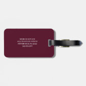 ブルゴーニュとホワイト | モノグラモダンム ラゲッジタグ (裏面横)