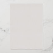 ブルゴーニュと埃っぽいピンクの水結婚色の 箔招待状 (裏面)