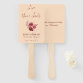 ブルゴーニュと桃の愛は決して失敗しない ハンドファン (正面&裏面)