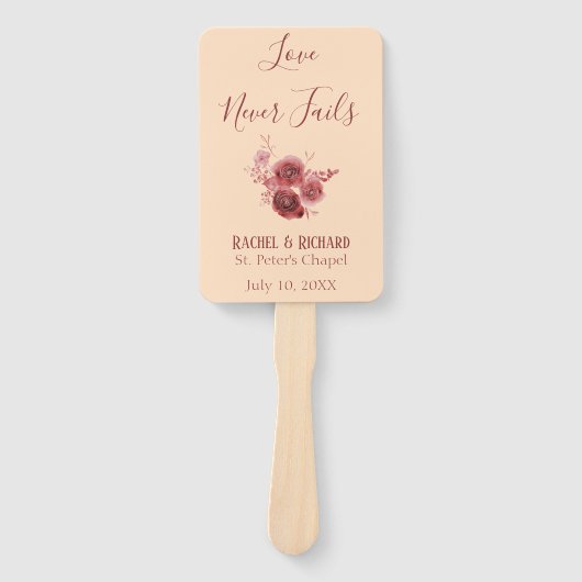 ブルゴーニュと桃の愛は決して失敗しない ハンドファン (正面)