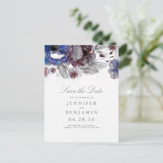 ブルゴーニュと海軍のフローラは日付を保存 案内ポストカード (スタンド正面)