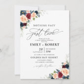 ブルゴーニュと海軍のフローラ結婚の儀式 招待状 (正面)