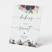 ブルゴーニュと海軍のベビーは甘い兆候である 台座サイン (正面)