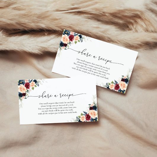 ブルゴーニュと海軍のレシピリクエストカード エンクロージャーカード