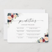 ブルゴーニュと海軍の予測カード 招待状 (正面)