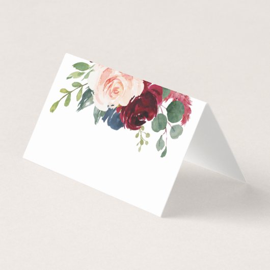 ブルゴーニュと海軍の座席表 名刺 (正面)