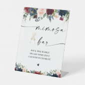 ブルゴーニュと海軍ミモサバー標識 台座サイン (正面)