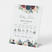 ブルゴーニュと海軍結婚のタイムライン記号 台座サイン (正面)