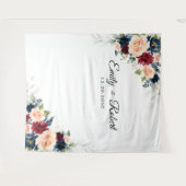 ブルゴーニュと海軍結婚の式典の背景 タペストリー (正面(横))