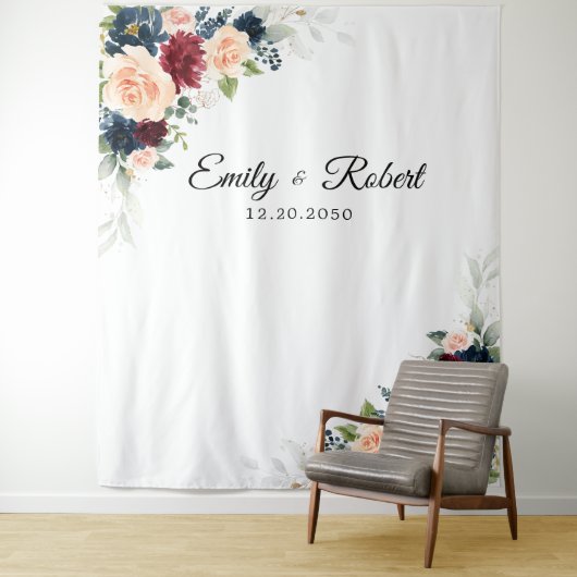 ブルゴーニュと海軍結婚の式典の背景 タペストリー (インサイチュ)