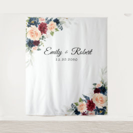 ブルゴーニュと海軍結婚の式典の背景 タペストリー