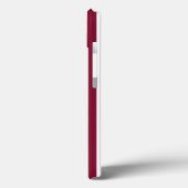ブルゴーニュと白いキャンディストライプーのCase-Mate iPhone Case-Mate iPhoneケース (裏面 / 左)