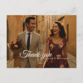 ブルゴーニュと赤面ありがとう ポストカード