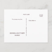 ブルゴーニュと赤面ありがとう ポストカード (裏面)