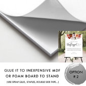 ブルゴーニュと赤面のフローラ、詰め込まれていない式のサイン ポスター