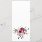 ブルゴーニュと赤面の水彩バラ メニュー (裏面)