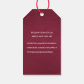 ブルゴーニュと赤面ウォーター色フローラ ギフトタグ (裏面)