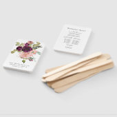 ブルゴーニュと赤面ピンクウェディングパーティー ハンドファン (組立なし)